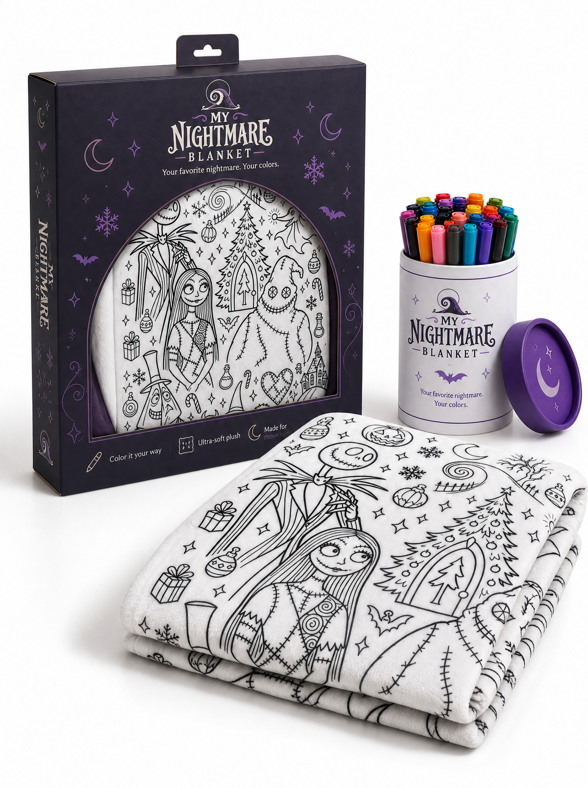 My Nightmare Blanket | Spooky Coloring Blanket