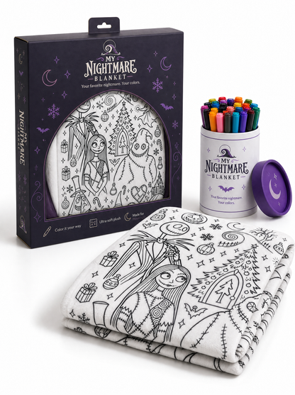 My Nightmare Blanket | Spooky Coloring Blanket