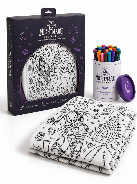 My Nightmare Blanket | Spooky Coloring Blanket
